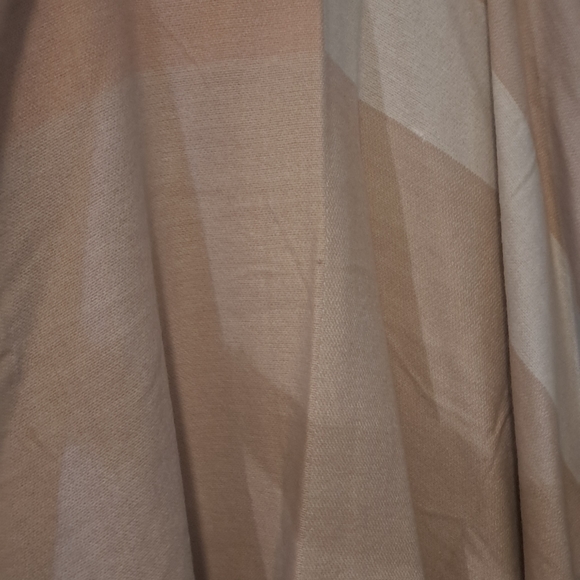 Women's wrap. Blush and tan with fringe w.NWOT. - Picture 3 of 3